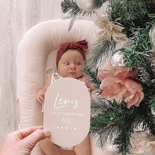 Load image into Gallery viewer, Baby&#39;s First Christmas Plaque
