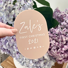 Load image into Gallery viewer, Baby&#39;s First Christmas Plaque
