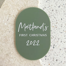 Load image into Gallery viewer, Baby&#39;s First Christmas Plaque
